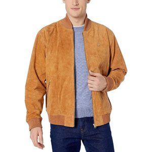 LRG Suede Leather Bomber Jacket Men's Size XL $225